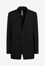 Rick Owens Single-Breasted Wool Blazer Black RU01F2721ZL/S_RICKO-09