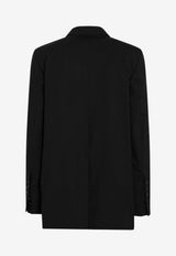 Rick Owens Single-Breasted Wool Blazer Black RU01F2721ZL/S_RICKO-09