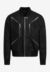Rick Owens Zip-Up Bomber Jacket Black RU01F2790CDU/S_RICKO-09
