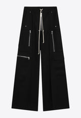 Rick Owens Cargobelas Wide-Leg Track Pants Black RU02E1339WDET1/R_RICKO-09