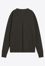 Rick Owens Cashmere and Wool Crewneck Sweater Green RU02E1684WSBR/R_RICKO-25