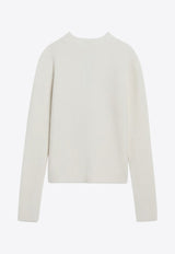Rick Owens Ribbed Alpaca-Blend Sweater White RU02E1690KWP/R_RICKO-11
