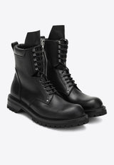 Rick Owens Army Lace-Up Ankle Boots Black RU02E1869LGE/R_RICKO-09
