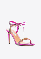 Aquazzura Reverie 85 Crystal-Embellished Sandals RVEMIDS0-NPLAZL AZALEA PINK