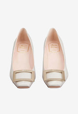 Roger Vivier Trompette 45 Pumps in Patent Leather Gray RVW44815280D1P B017