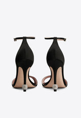 Roger Vivier 105 Jewel Embellished Satin Sandals Black RVW56827490RS0/Q_ROGVI-B999