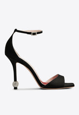 Roger Vivier 105 Jewel Embellished Satin Sandals Black RVW56827490RS0/Q_ROGVI-B999