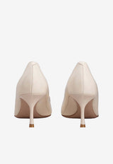 Roger Vivier Viv’ In The City 65 Pumps in Patent Leather Off-white RVW61830690D1P C019