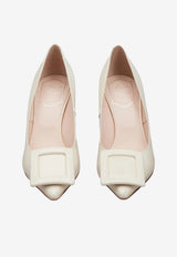 Roger Vivier Viv’ In The City 65 Pumps in Patent Leather Off-white RVW61830690D1P C019
