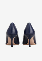 Roger Vivier Viv' in The City 65 Slingback Pumps in Metallic Leather Silver RVW61837770T0H B200