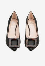Roger Vivier Viv' in The City 65 Pumps in Leather Black RVW61844560NK0 B999
