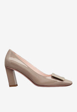 Roger Vivier Belle Vivier 75 Pumps in Patent Leather Taupe RVW71300920D1P C415