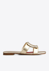 Roger Vivier Viv' by The Sea Metallic Leather Mules Gold RVW74738070KAC/Q_ROGVI-G005