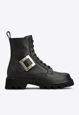 Roger Vivier Viv' Rangers Truck Ankle Boots Black RVW78442760TTQ/R_ROGVI-B999