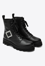 Roger Vivier Viv' Rangers Truck Ankle Boots Black RVW78442760TTQ/R_ROGVI-B999