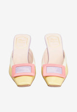 Roger Vivier Belle Vivier 60 Wedge Mules in Patent Leather Multicolor RVW80644380D1P 1N79