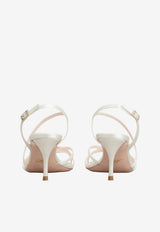 Roger Vivier Efflorescence 65 Sandals in Satin Off-white RVW80844460RS0 C001