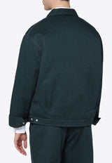 Needles Boxy Zip-Up Overshirt Green RW211PL/R_NEEDL-GR