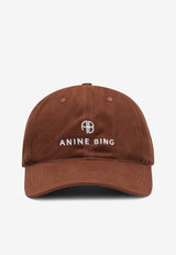 Anine Bing Jeremy Logo Baseball Cap Brown S-12-9084CO/R_ANINE-220
