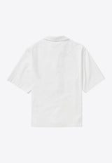 1989 Studio Short-Sleeved Poplin Shirt White S03MFB003FAB001/Q_1989-4000