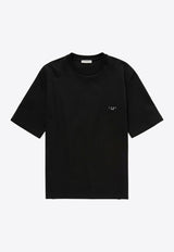 1989 Studio Logo Embroidered Crewneck T-shirt Black S03UEB001JER002/Q_1989-0100