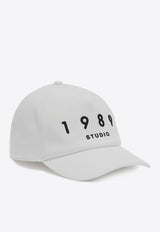 1989 Studio Embroidered Logo Baseball Cap White S03UHE004FAB003/Q_1989-4000