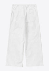 1989 Studio Striped Boxy Pants White S03WDE001FAB002/Q_1989-4000