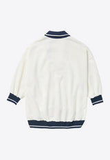 1989 Studio JP V-neck Polo T-shirt White S03WMH001FLE001/Q_1989-4100