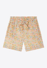 Bonpoint Girls Elmie Floral Print Shorts Pink S05GBEW00009-ACO/Q_BONPO-525C