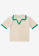 Bonpoint Girls Elanita Crochet Knit Top Ivory S05GJUK00015-BCO/Q_BONPO-947B