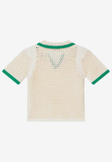 Bonpoint Girls Elanita Crochet Knit Top Ivory S05GJUK00015-BCO/Q_BONPO-947B