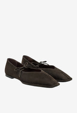 ALOHAS Sway Suede Ballet Flats Brown S100946-01_BROWN