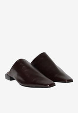ALOHAS Noe Nappa Leather Flat Mules Dark Brown S101070-01_DARK BROWN