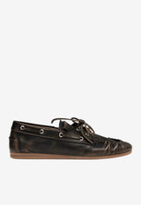 ALOHAS Rowan Vintage Effect Leather Loafers Brown S101262-01_BROWN