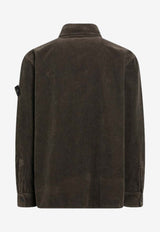 Stone Island Compass Logo Corduroy Shirt Green S151200012S0212/R_STONE-V0054