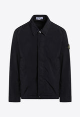 Stone Island Logo Patch Buttoned Jacket Navy S154100025S0042/Q_STONE-V0020