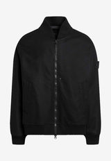 Stone Island Wool-Blend Bomber Jacket Black S154100102S0F18/R_STONE-V0029