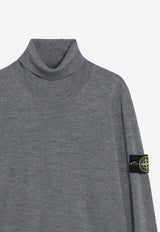 Stone Island Ribbed Turtleneck Sweater Gray S155100025S00C4/R_STONE-V0M67