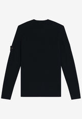 Stone Island Logo Wool Sweater Navy S155100053S00C2/R_STONE-V0020