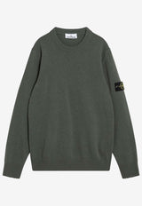 Stone Island Compass Patch Knitted Sweater Green S155100072S00A3/R_STONE-V0054