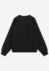 Stone Island Oversized Crewneck Sweatshirt Black S156100022S0A20/R_STONE-V0029