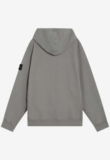 Stone Island Compass Patch Hooded Sweatshirt Gray S156100029S0A20/R_STONE-V006B