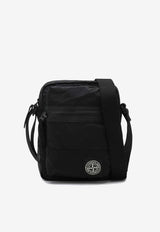 Stone Island Compass Patch Messenger Bag Black S159200015S0251/S_STONE-V0029