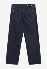 Stone Island Washed Straight-Leg Jeans Blue S15J100006S00J7/R_STONE-VJ201