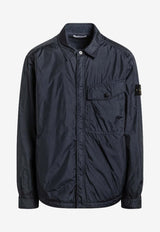 Stone Island Nylon Windbreaker Logo Jacket Navy S15Q100006S0A23/R_STONE-V0020