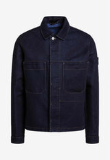 Stone Island Denim Buttoned Jacket Blue S15Q100027S0J17/R_STONE-VJ201