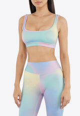 The Giving Movement Candyfloss Cross Back Sports Bra Multicolor S1737_MULTI COLO