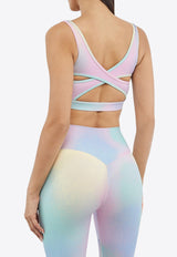 The Giving Movement Candyfloss Cross Back Sports Bra Multicolor S1737_MULTI COLO