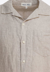 Alex Mill Camp Linen Shirt Beige 234-MS035-3139FLAX_82062