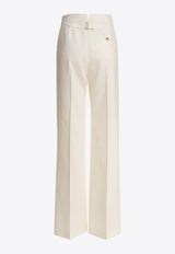 Alexander McQueen Straight-Leg Tailored Pants White 830017QJADK9025_81032